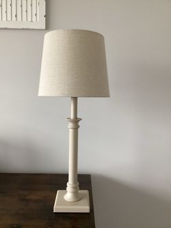 Beige Lamp with Lampshade