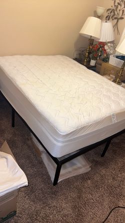 Azzura pillow top Mattress with Black Metal Bed Frame