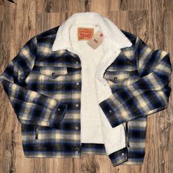 New Men’s Size Large Levi’s Sherpa Jacket 