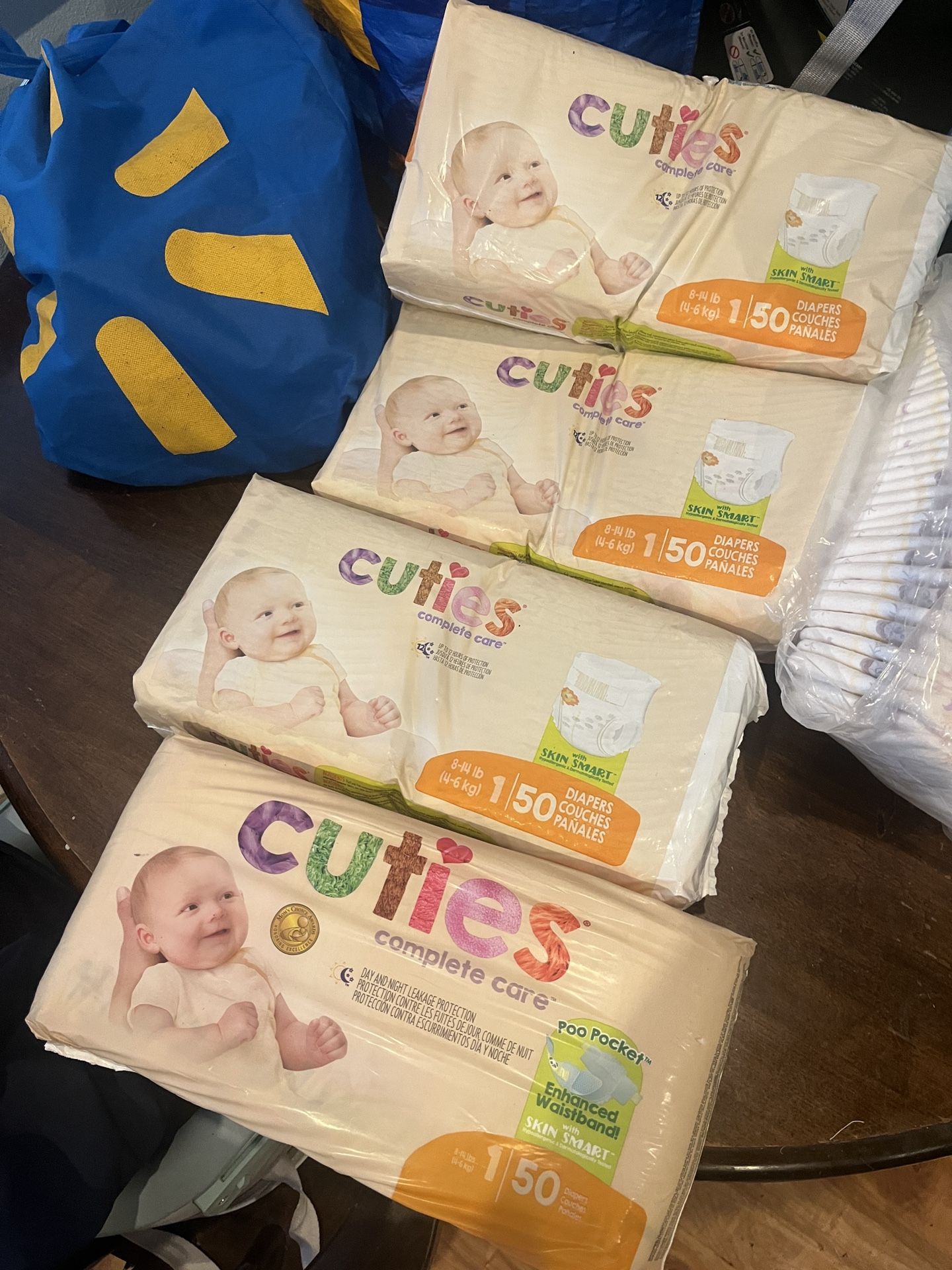Cuties Size 1 Diapers Baby Infant 