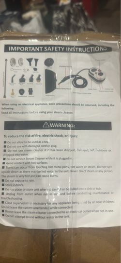 Portable Steam Cleaner with Attachments
