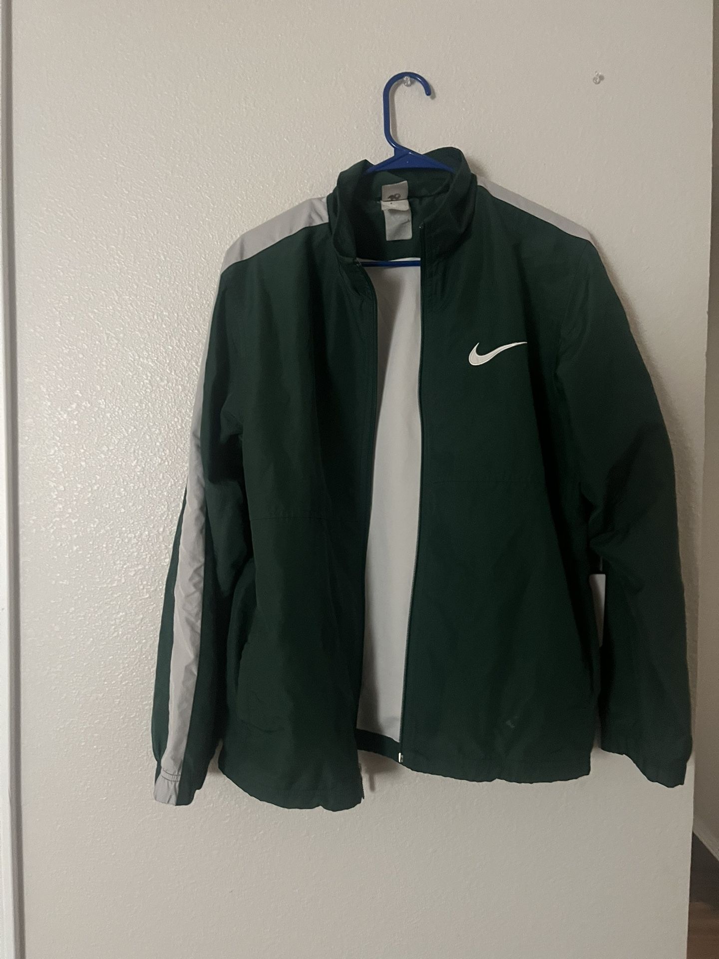 green Nike Windbreaker