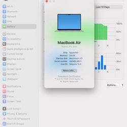 2024 MacBook Air M3, 1Tb, And 24GB Memory 