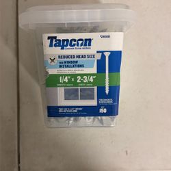 Tapcon 1/4 in. x 2-3/4 in. White Ultrashield Phillips-Flat-Head Concrete Anchors (150-Piece)