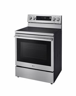 30 in., 6.3 cu. ft. Smart Wi-Fi True Convection Insta View 5-Burner Electric Oven w/ Air Fry Printproof Stainless Steel