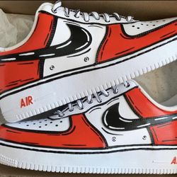 Cartoon Style Custom Nike Af1 