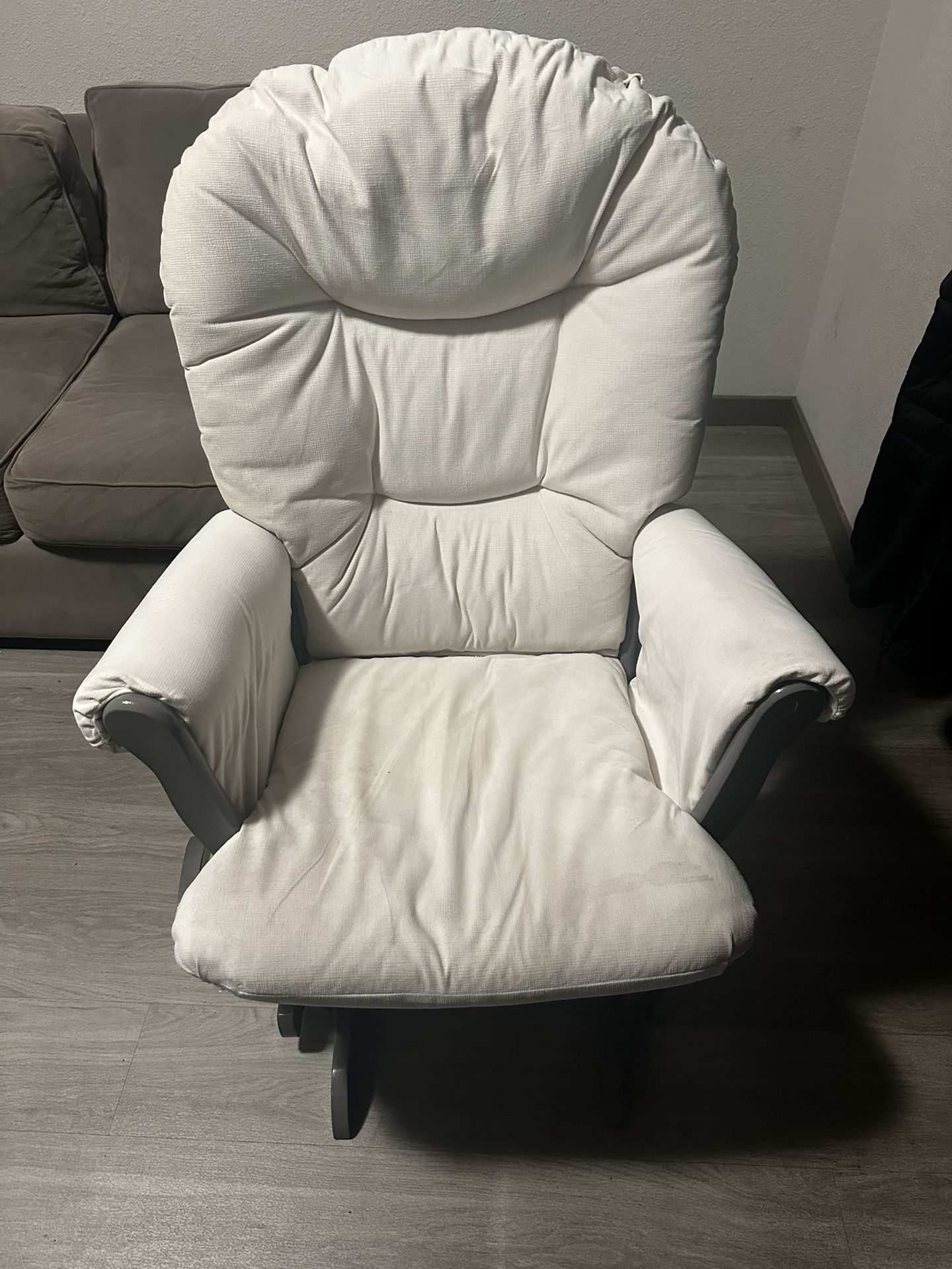 White padded Rocking chair
