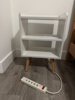 TWO White Bedside Tables