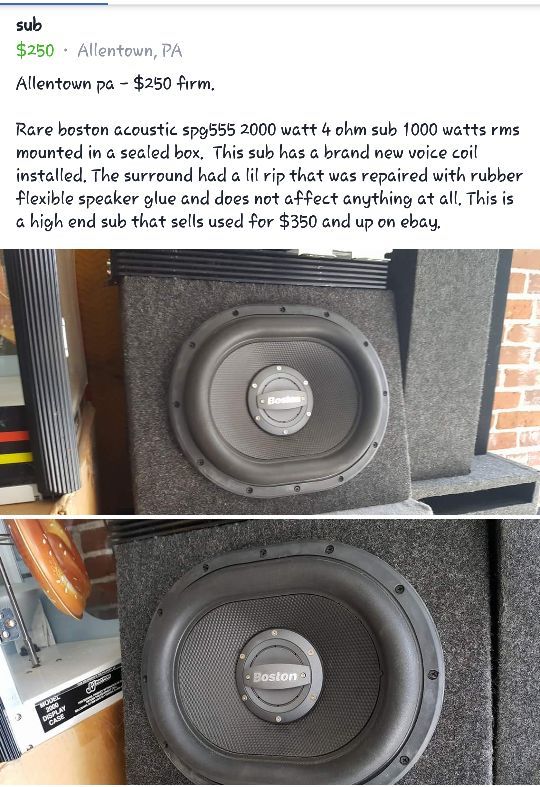 Boston acoustic spg555 sub