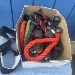 Gym Gear - Long Push Trice Extension … New / Like New .., Various Styles And Brands … Lots Of Wrist Wraps And ???? 