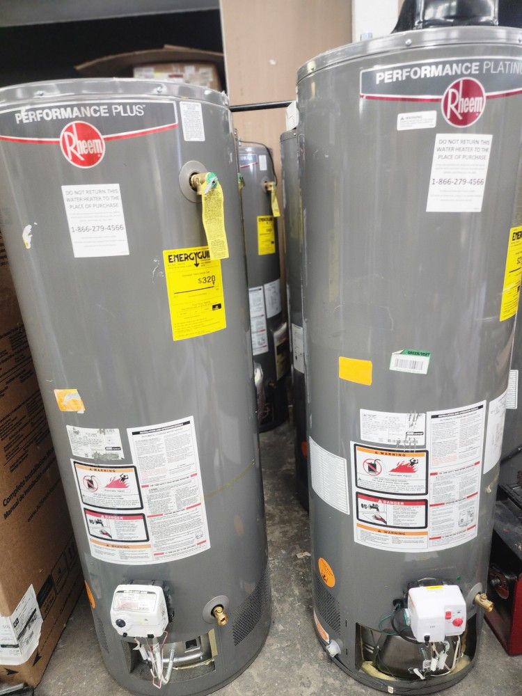 New Water Heater Rheem Gas 40 Gallons