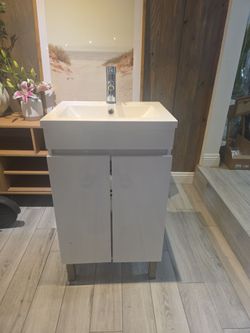 Bathroom Vanity and mirror