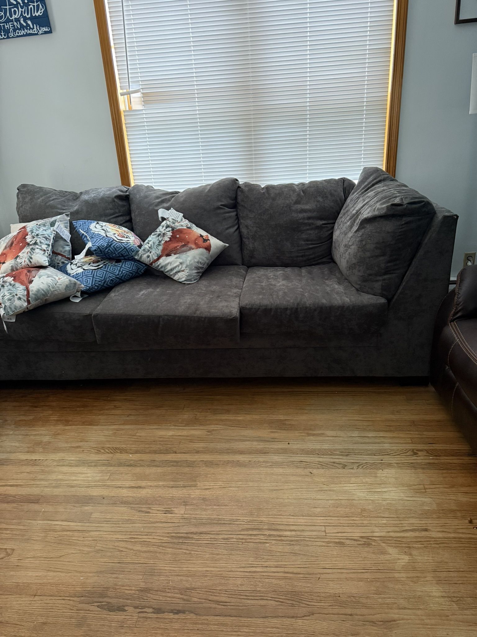Suede Couch