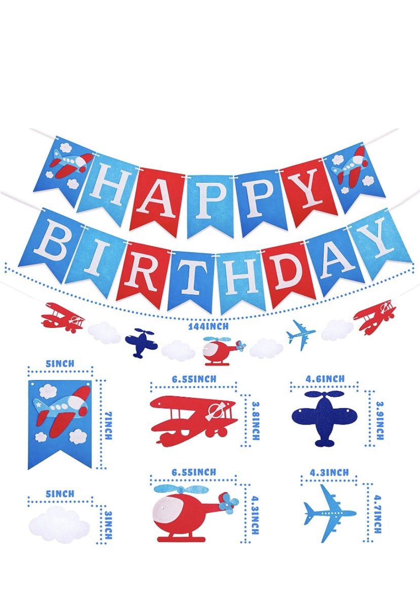 Airplane Birthday Party Decor