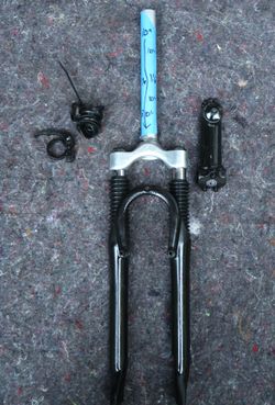 26" Bicycle Suspension Shock / Parts 1-1/8 inch Disk or V-Brakes