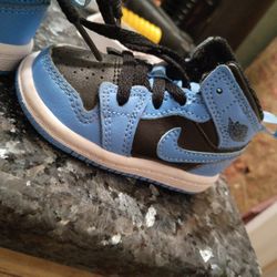 Toddler Blue Air Jordan 1 Mid Shoes
