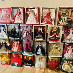 Holiday Barbie collection 