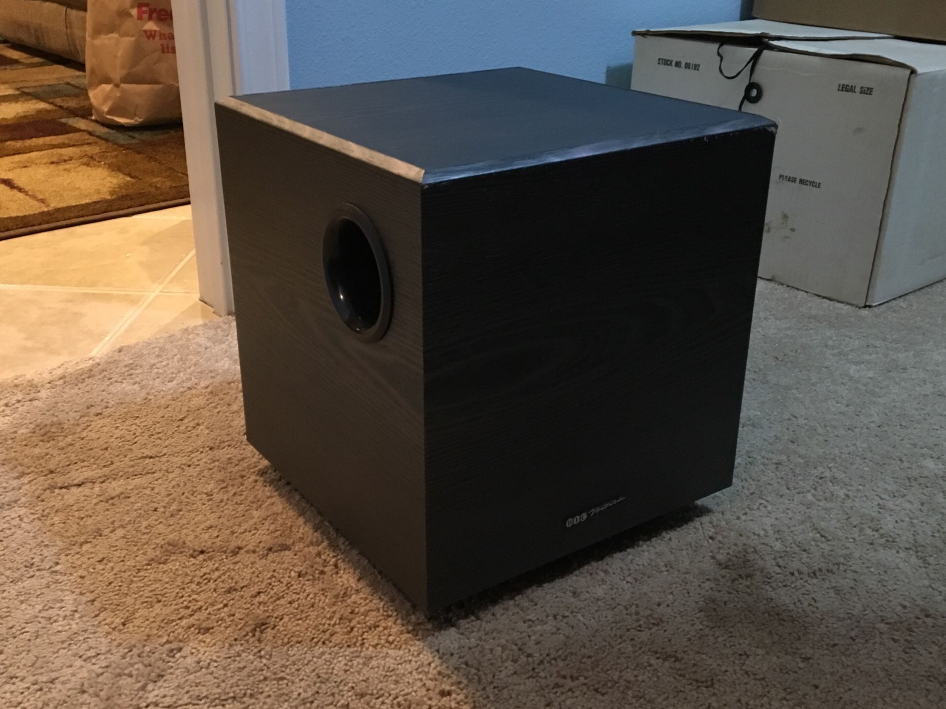 BIC V80 8” Subwoofer, 100 Watt Powered