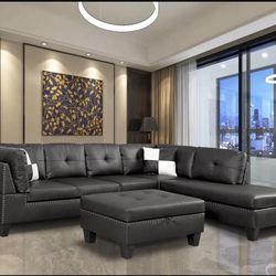 New Sectional And Ottoman 