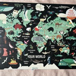 MUDPUPPY: “Your World,” 1,000-piece Puzzle, Great Condition