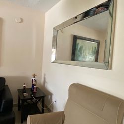 MOVING SALE! Vintage  Art Deco Shadowbox Etched Wall Mirror