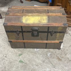 Antique shipping trunk Chest 