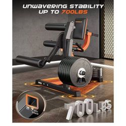 🔥Leg Extension Curl Machine - 700lbs Capacity Leg Extension Machine for Lower Body Workouts - Adjustable Leg Curl Machine, Home Gym Weight Machine 🔥