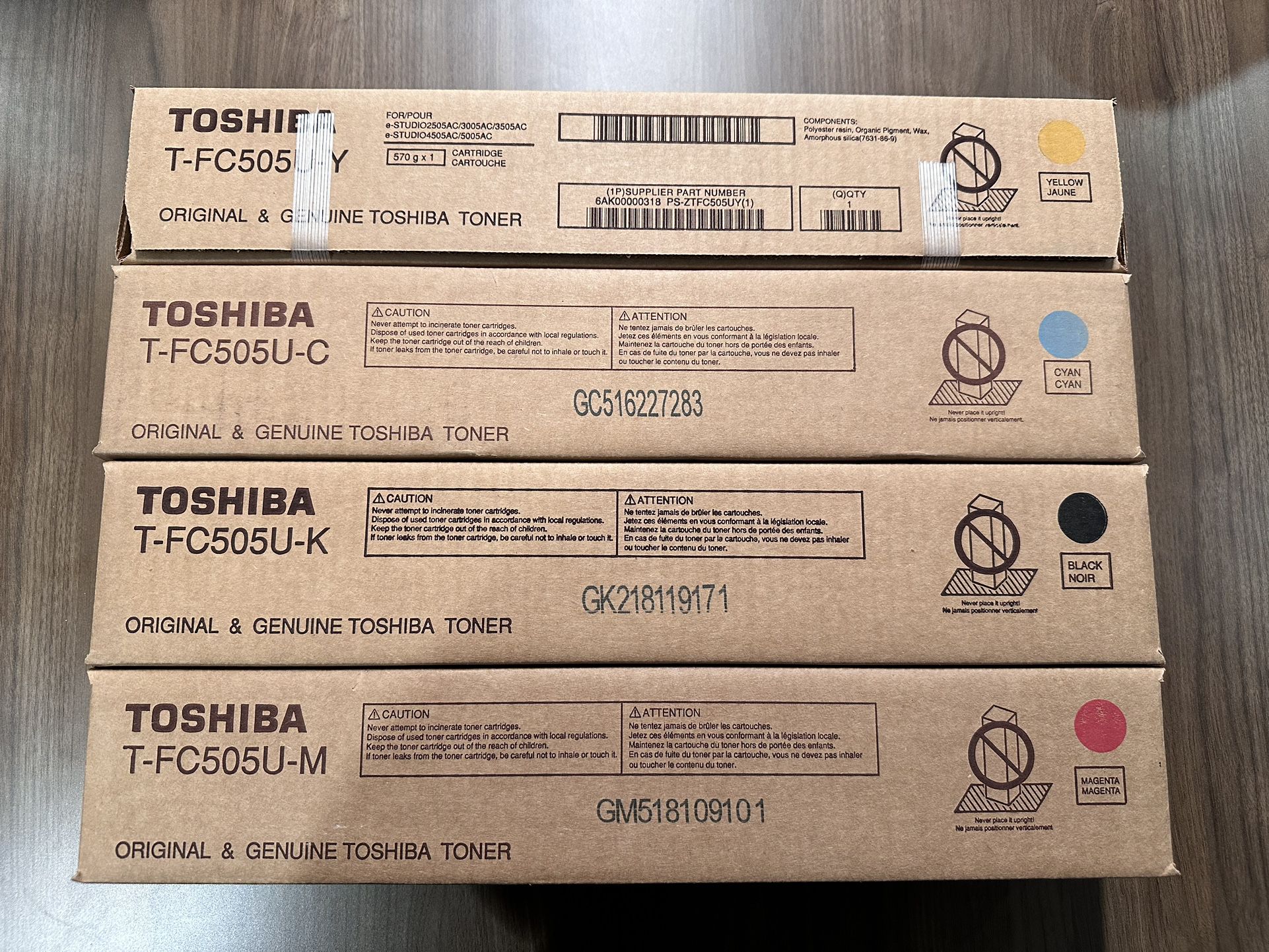 Toshiba T-FC505U-Y, T-FC505U-C, T-FC505U-K, T-FC505U-M, TB-FC505