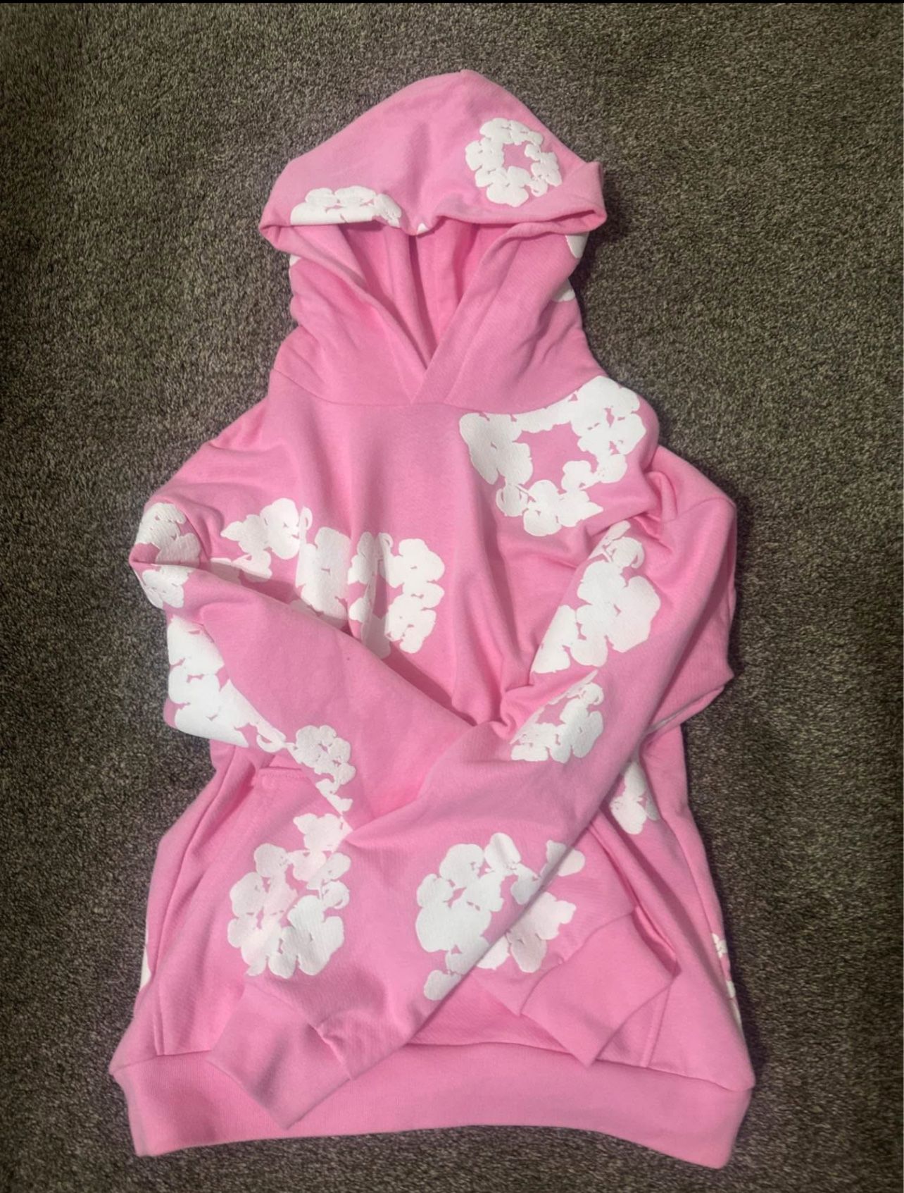 Denim Hoodie Pink (S)