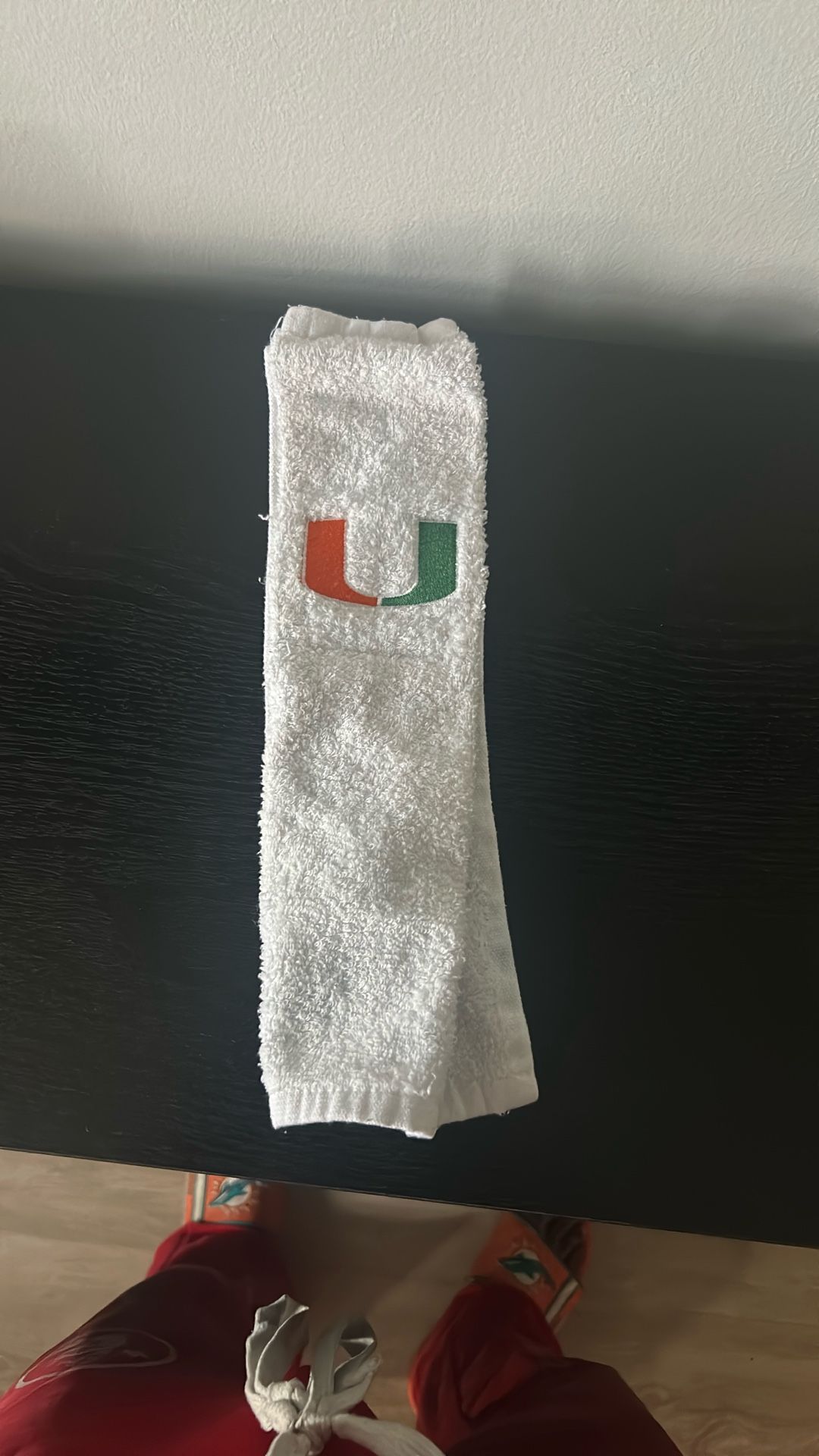 university of miami towel from jacolby george