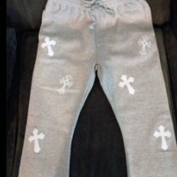 Cross Stacked Sweats Grey 