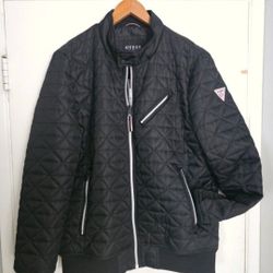 Men's Guess Jacket XL Quilted Chammara
Black