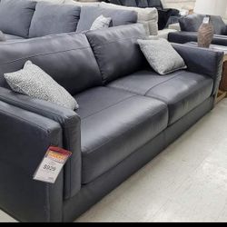 Amiata Onyx  Leather Sofa $899, Loveseat $859, Chair $719, Ottoman $269 