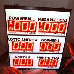MN Lottery LED Sign 