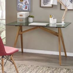 Mid Century Modern Glass Desk