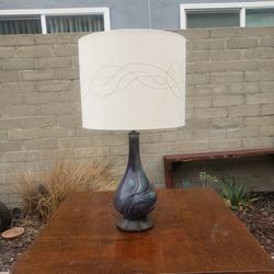 DAV ART NY Double Bulb Lamp  Midcentury modern glaze Base