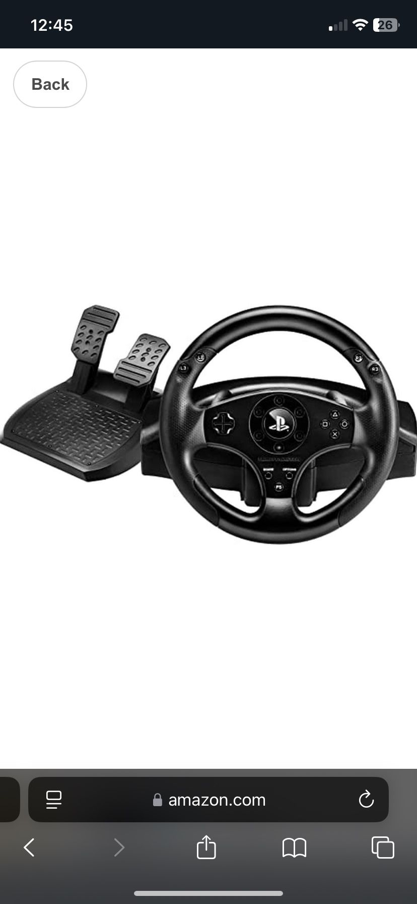 PlayStation Steering Wheel And Pedals