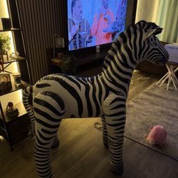 Jet Creations 60" H, Inflatable Zebra Toy for Endless Fun Decor Party Balloons for Kids Adults Birthday, Halloween, Cold Weather Animal, Decoration