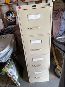 Metal filing cabinet