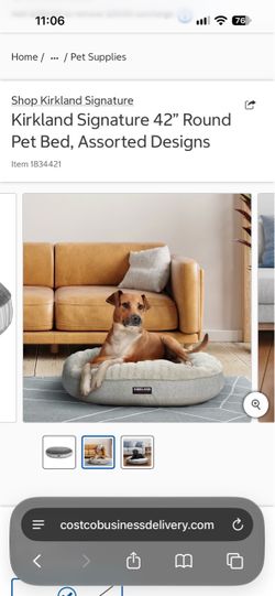 Kirkland Signature 42” Round Dog Bed