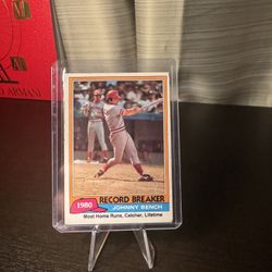 Johnny Bench 1980 Record Breakers