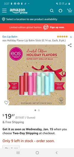 EOS limited edition lip balm