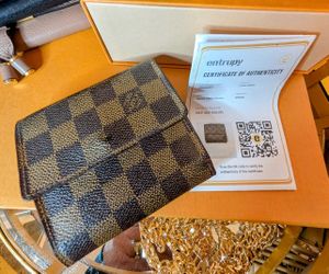 Louis Vuitton Trifold Damier Monogram Wallet With COA 