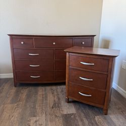 Real Wood Dresser And Night 