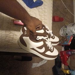 Brand New Brown/White Nike Shoes