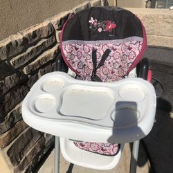 Baby Trend Adjustable High Chair With Two Trays 