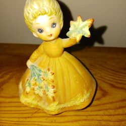 Cute Vintage Girl Figurine 