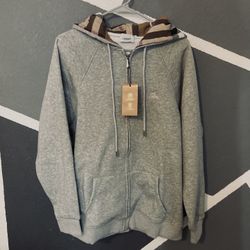 Grey Burberry Hoodie