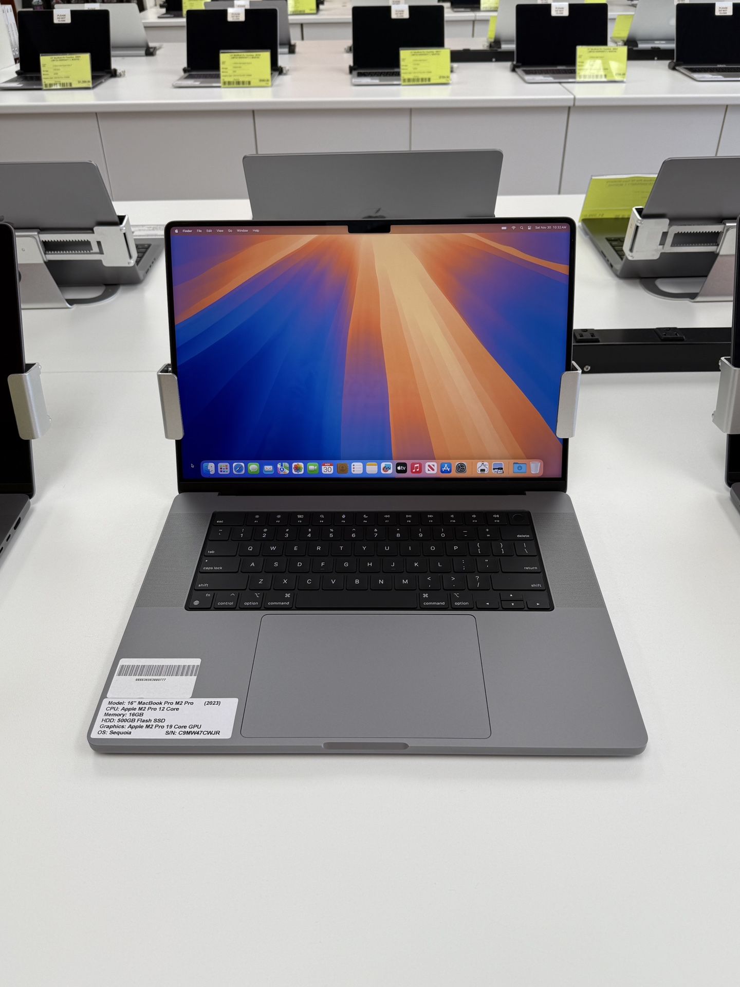 16 MacBook Pro M2 Pro 12 Core*500GB SSD*16GB RAM*Financing Available