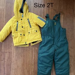 Toddler Snow Bib And Jacket Size 2T